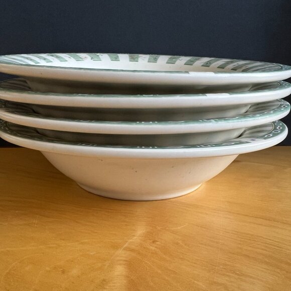 Portfolio by Pfaltzgraff Naturewood Design Set of 4 Stoneware Bowls Made in USA - Picture 2 of 7